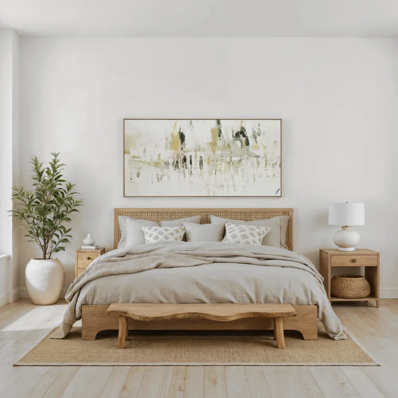 Toile 60 x 30 po avec un cadre brun clair - Oriel
