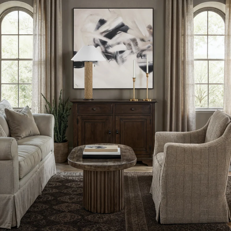Toile 45 x 45 po dans un cadre noir - Clary