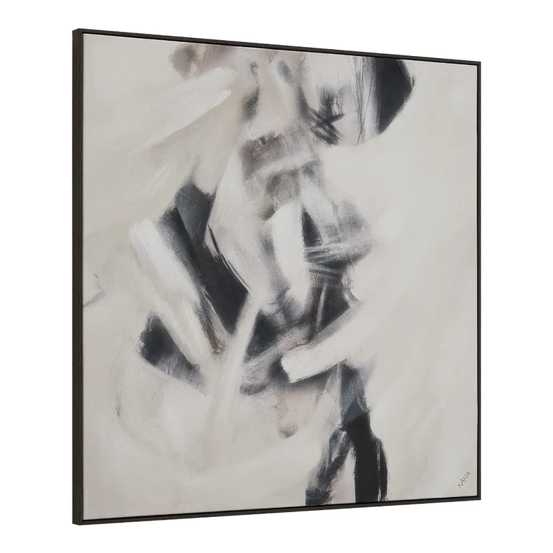 Toile 45 x 45 po dans un cadre noir - Clary