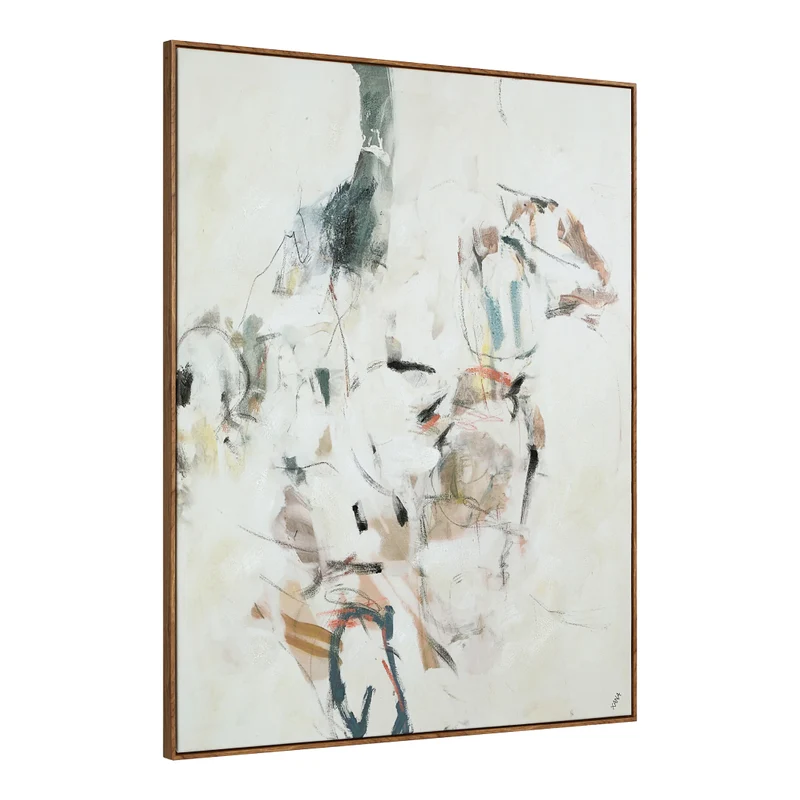 Toile 40 x 50 po avec un cadre en bois - Kona