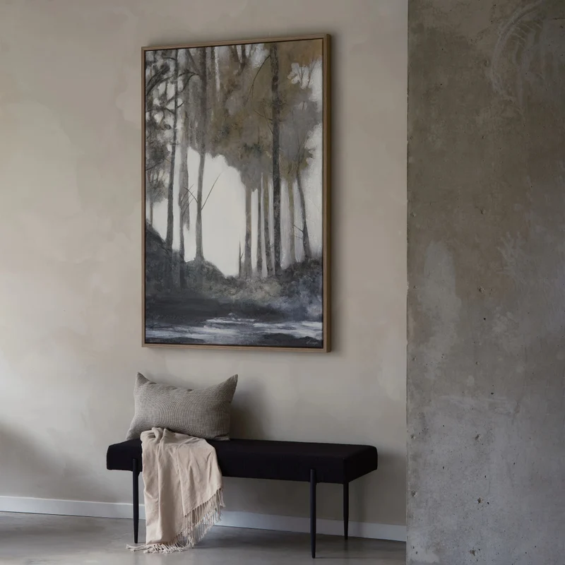 Toile 40 x 60 po avec un cadre noyer clair - Catania
