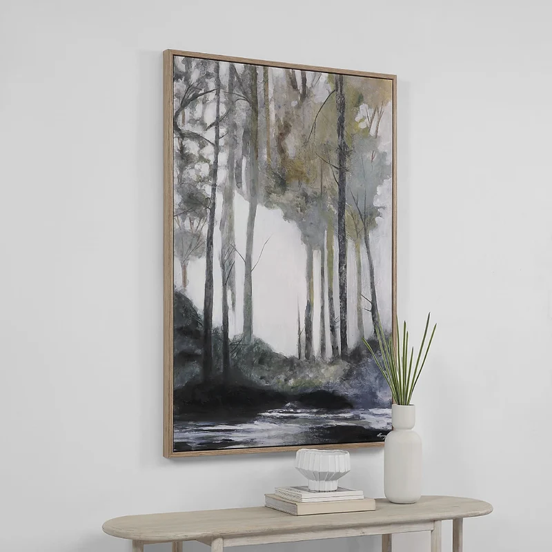 Toile 40 x 60 po avec un cadre noyer clair - Catania