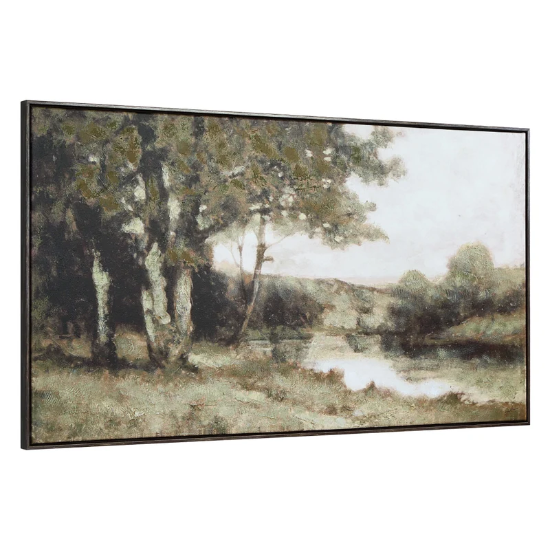 Toile 55 x 30 po avec un cadre gris - Dulcedo