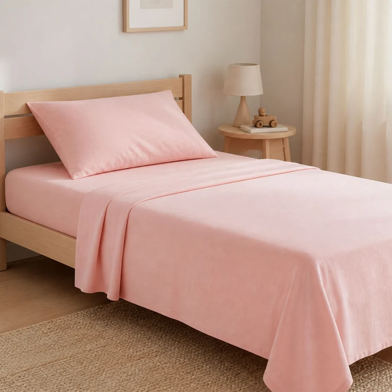 Ensemble de Draps Lit Simple - Rose