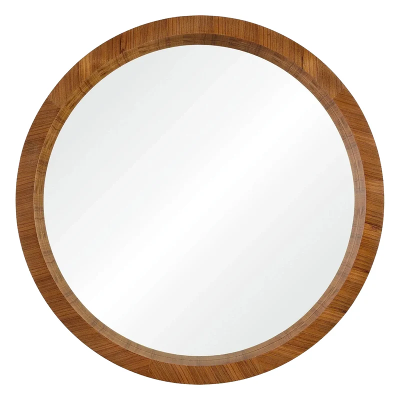 Miroir avec un cadre en bois/placage de noyer 33 po - Brynjar
