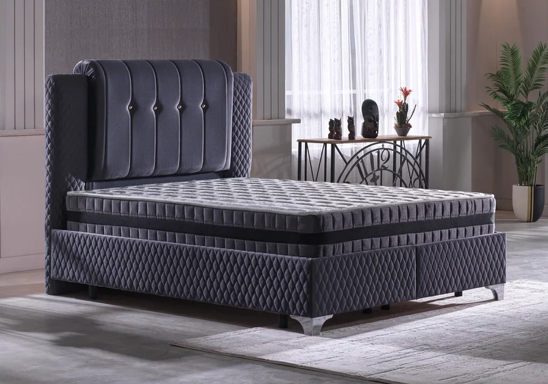 Matelas ferme aération velours 29 cm - HERO