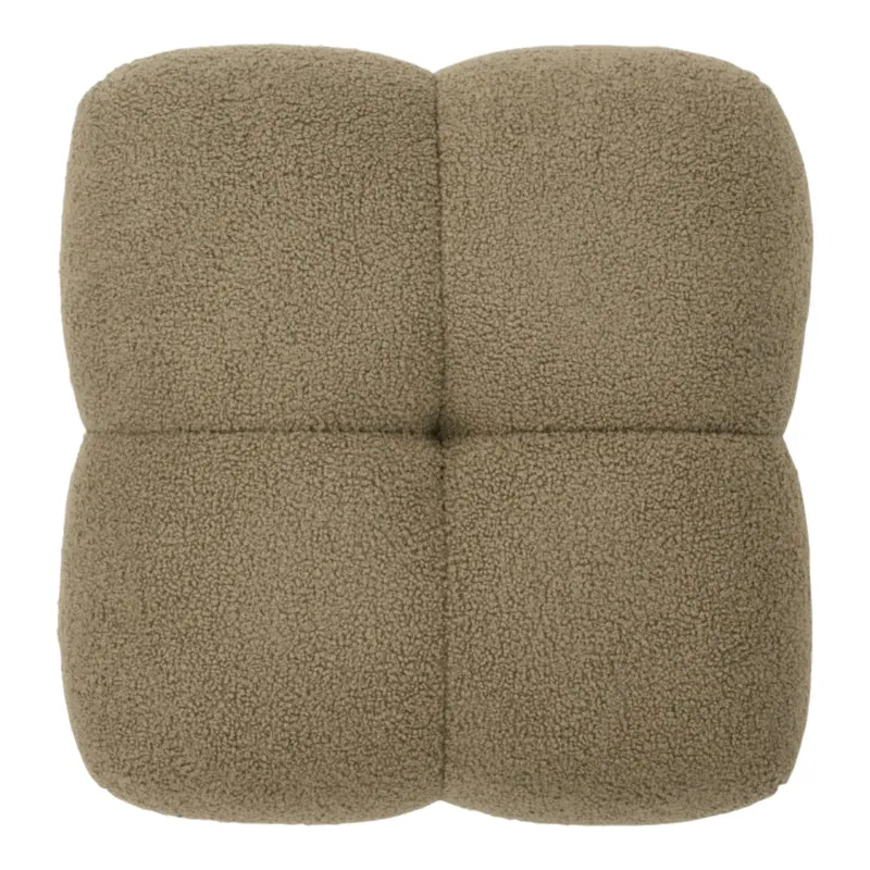 Ottoman en tissu bouclé - Niva