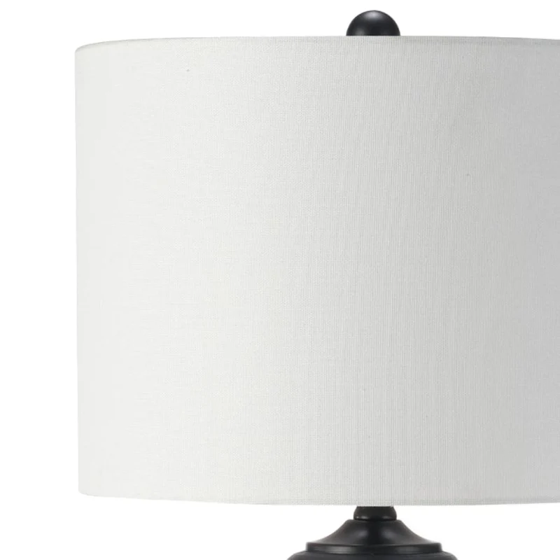 Lampe de table en céramique noire 27 po - LL2276