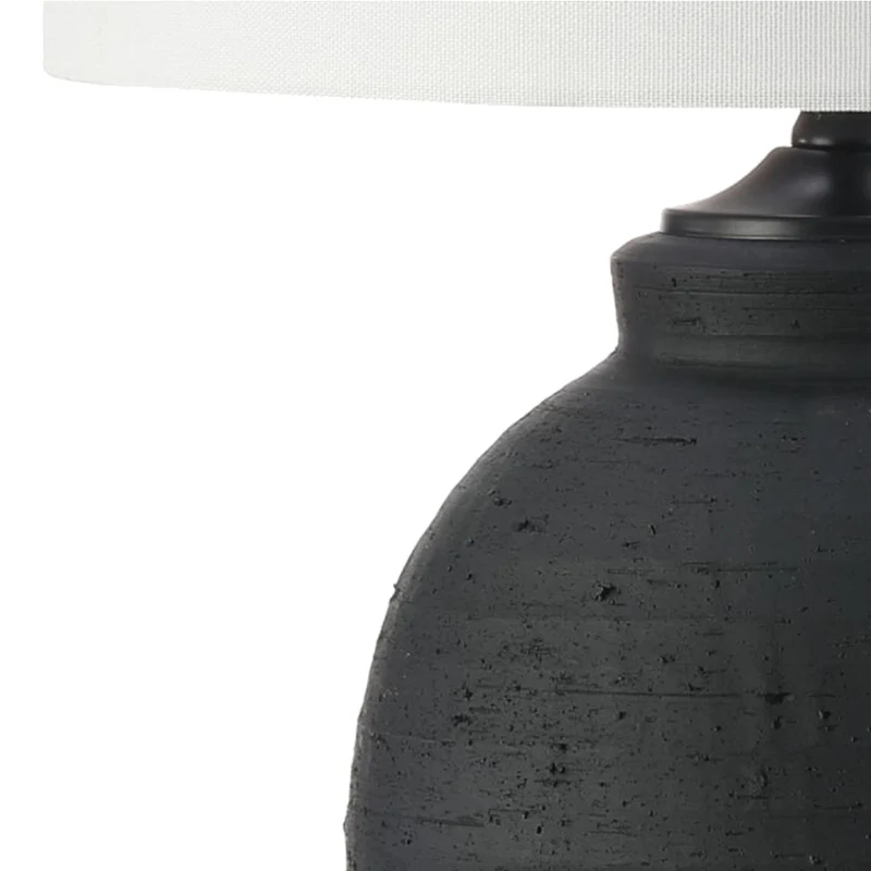 Lampe de table en céramique noire 27 po - LL2276