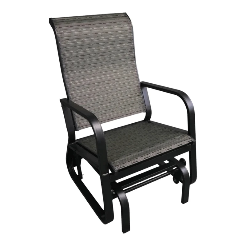 Chaise berçante ergonomique en tissu avec une structure en aluminium - Versas