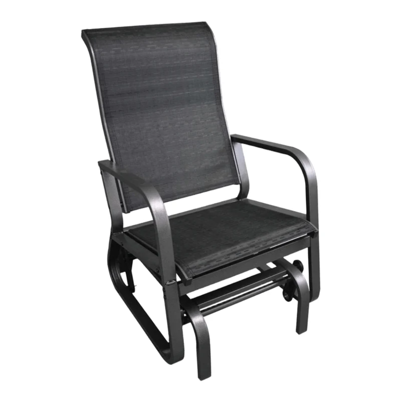 Chaise berçante ergonomique en tissu avec une structure en aluminium - Versas
