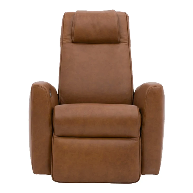 Fauteuil berçant, pivotant et inclinable motorisé en cuir - Santorini S-22