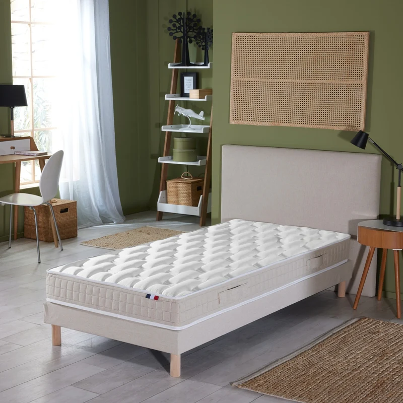 Matelas 80 x200 cm latex 5 zones ORIGINEL - Face hiver/été, confort optimal