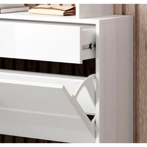 Meuble d´entrée blanc - 105 X 89 cm - Palton