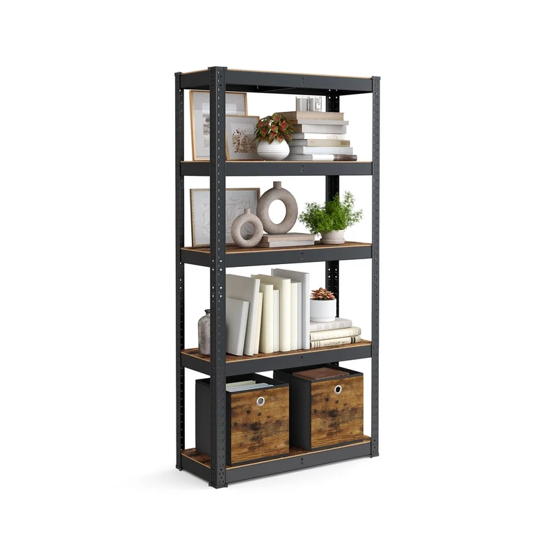 Estantería con Estantes Ajustables Estilo Natural para Cocina Salón