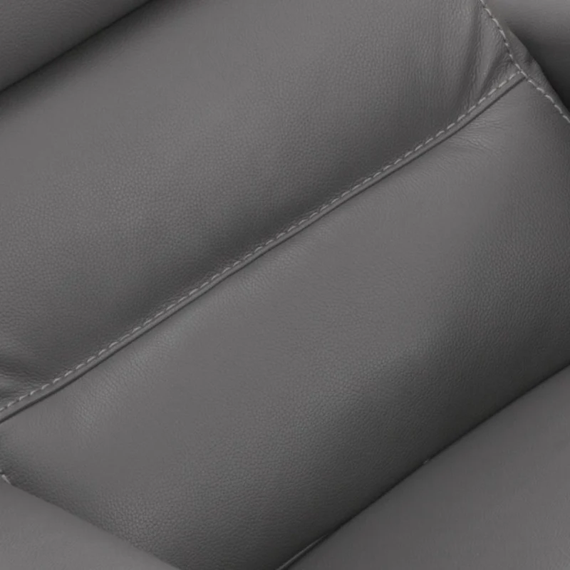 Fauteuil berçant, pivotant et inclinable motorisé en cuir - Portofino