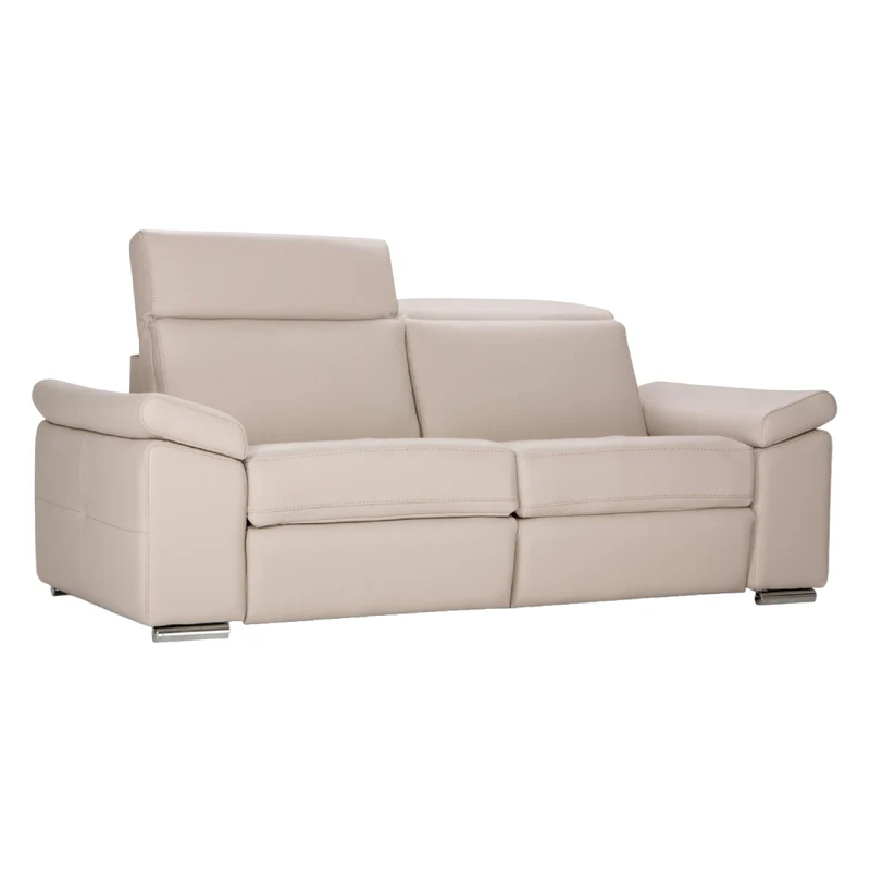 Sofa condo inclinable motorisé en cuir - London