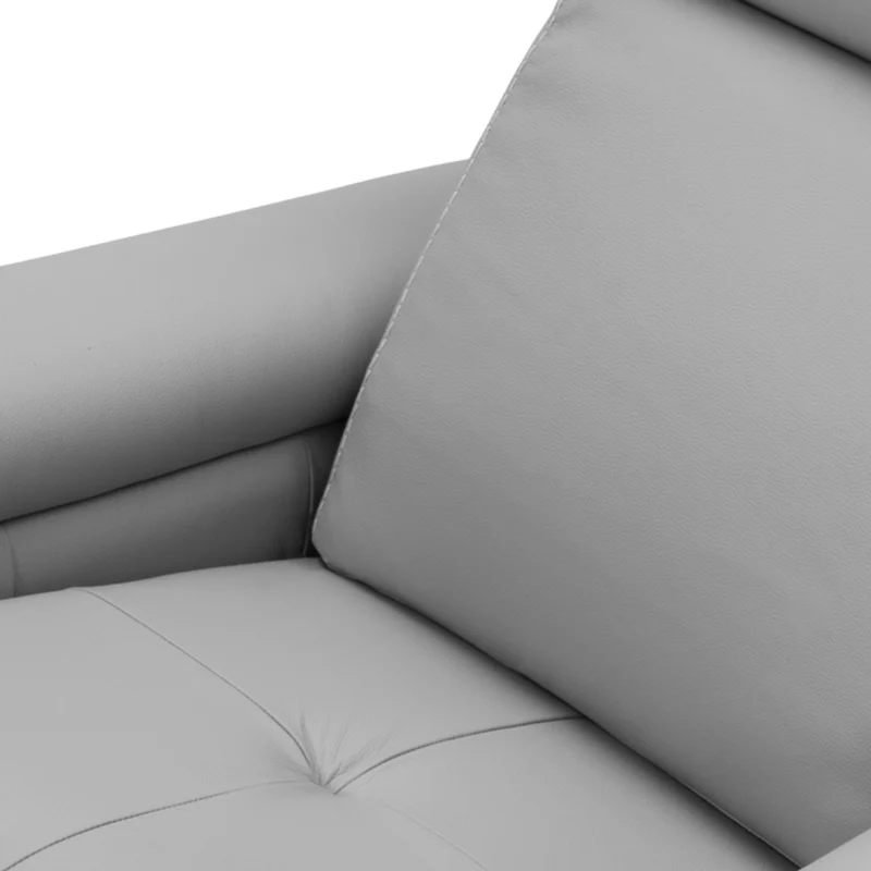 Fauteuil berçant, pivotant et inclinable motorisé en cuir - London