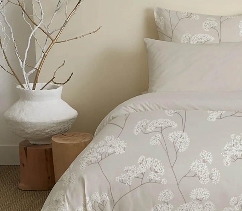 Pack 6 pièces Housse de couette Imprimé 220 x 240 cm - Drap housse 140 x 190 cm - 100% Coton 57 Fils