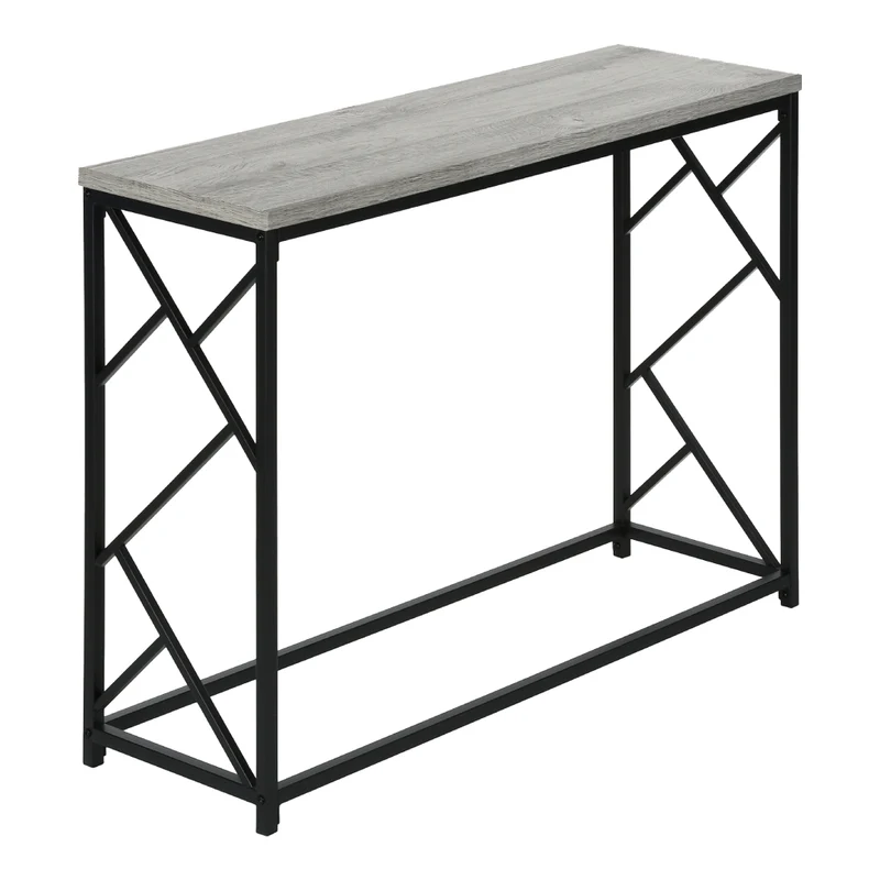 Table console en MDF/stratifié et métal noir - I 3532-3533-3534