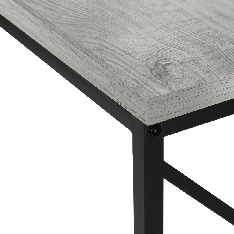 Table console en MDF/stratifié et métal noir - I 3532-3533-3534
