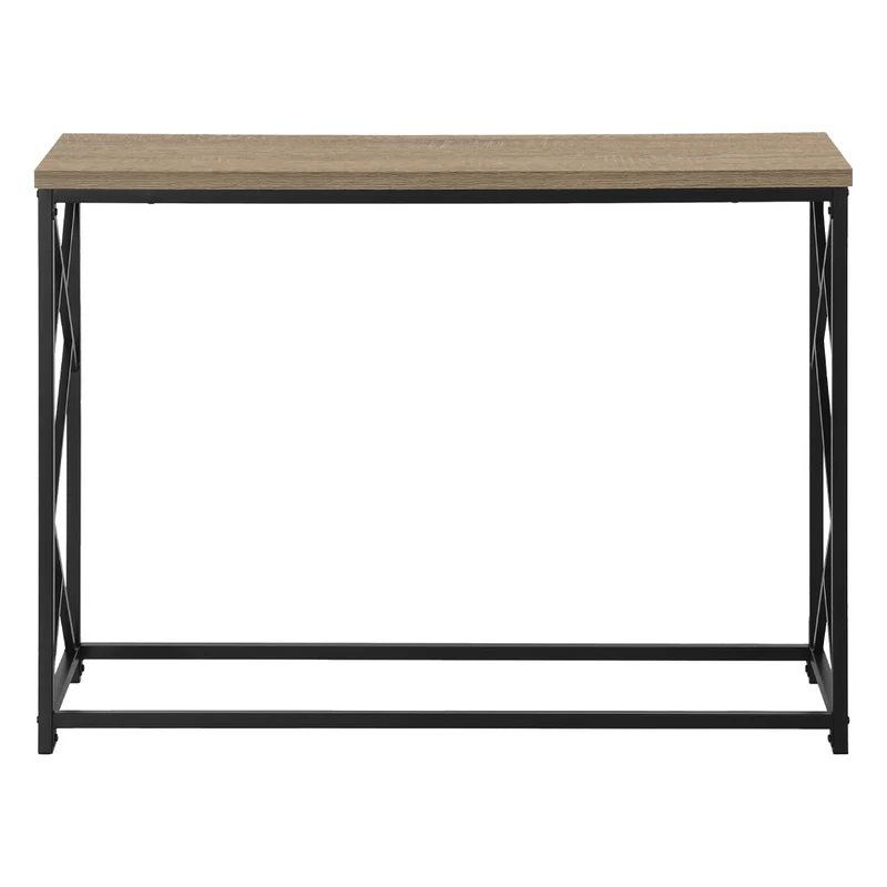 Table console en MDF/stratifié et métal noir - I 3532-3533-3534