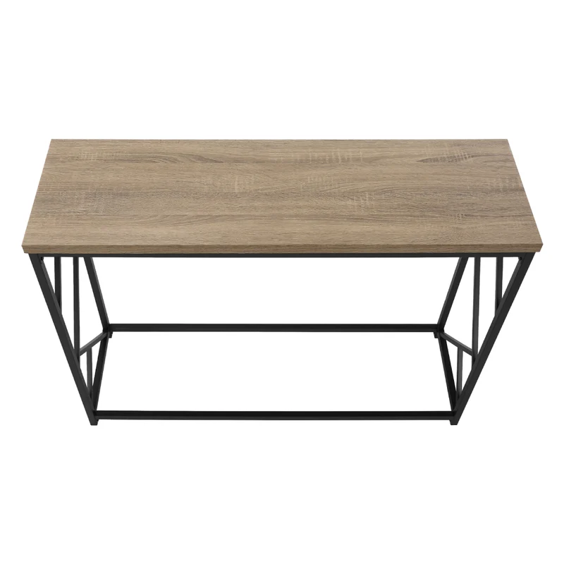 Table console en MDF/stratifié et métal noir - I 3532-3533-3534