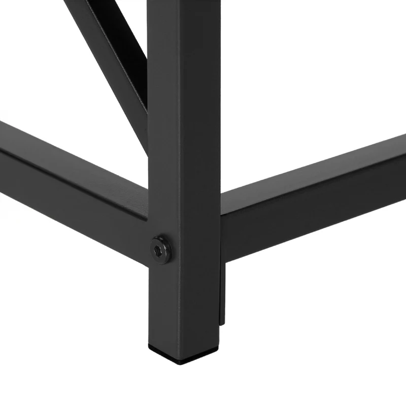 Table console en MDF/stratifié et métal noir - I 3532-3533-3534