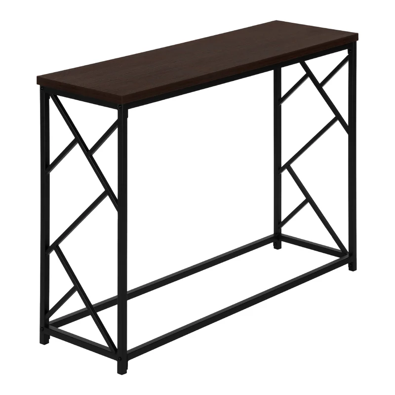 Table console en MDF/stratifié et métal noir - I 3532-3533-3534