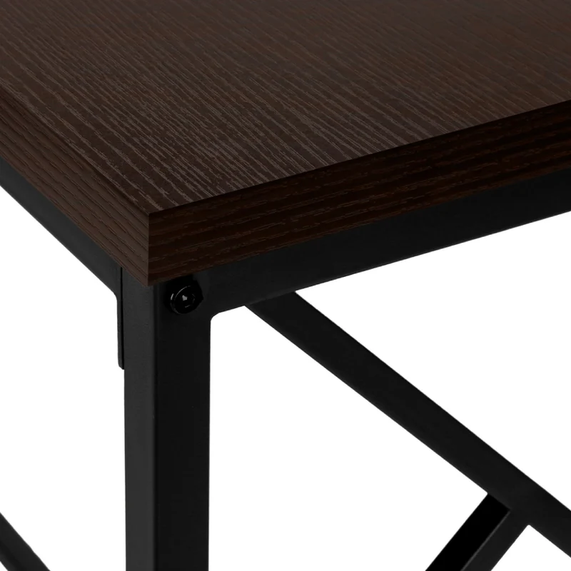 Table console en MDF/stratifié et métal noir - I 3532-3533-3534