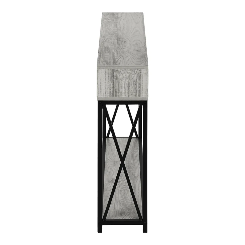 Table console en MDF/stratifié et métal noir - I 3572-3573-3574