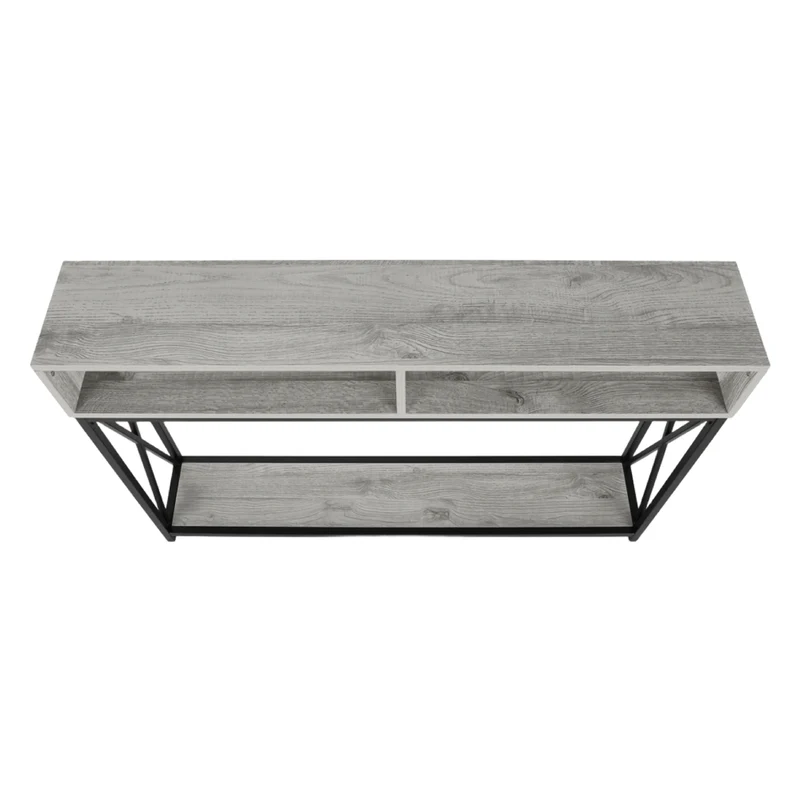 Table console en MDF/stratifié et métal noir - I 3572-3573-3574