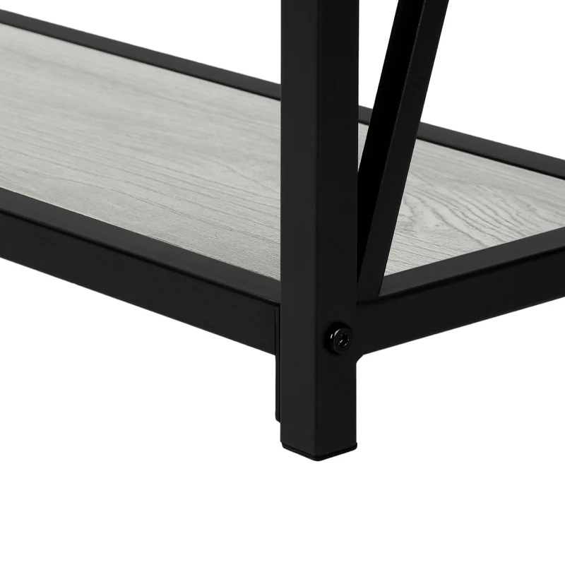 Table console en MDF/stratifié et métal noir - I 3572-3573-3574