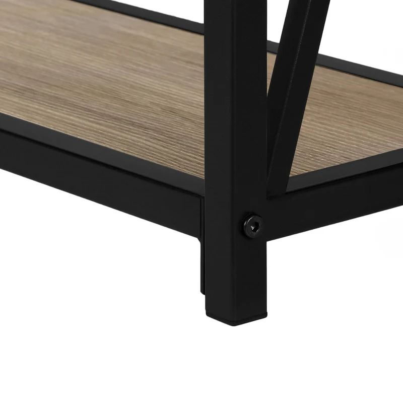 Table console en MDF/stratifié et métal noir - I 3572-3573-3574