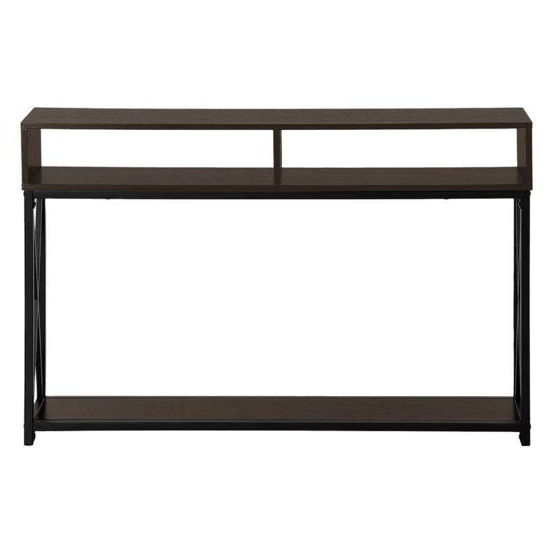 Table console en MDF/stratifié et métal noir - I 3572-3573-3574