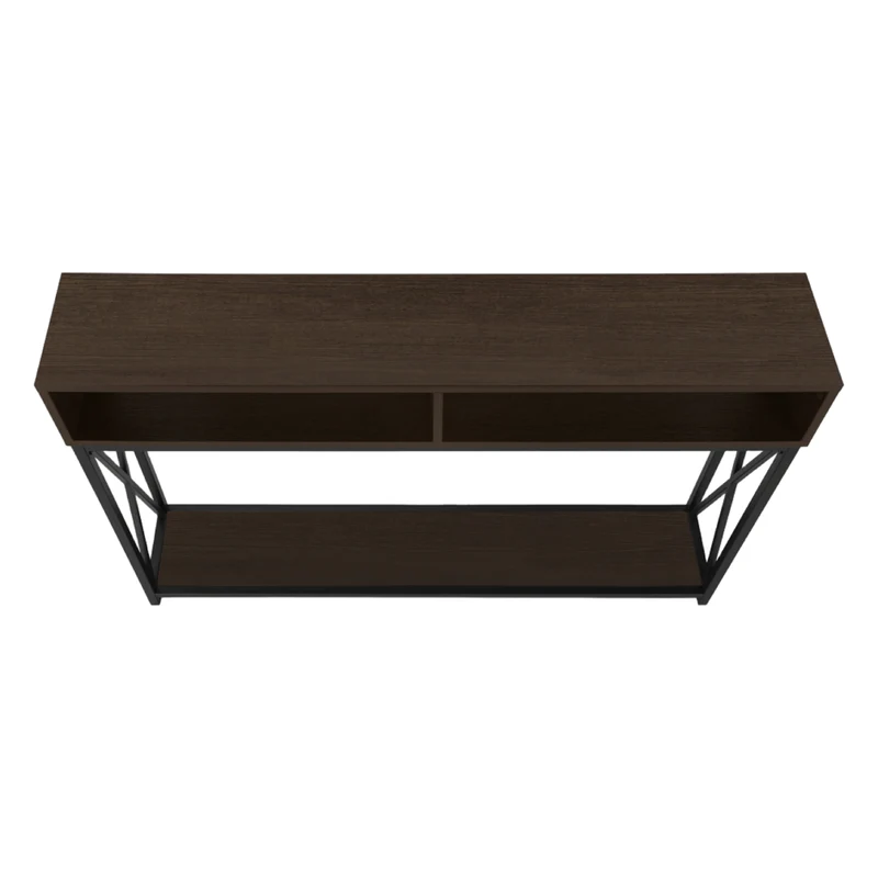Table console en MDF/stratifié et métal noir - I 3572-3573-3574