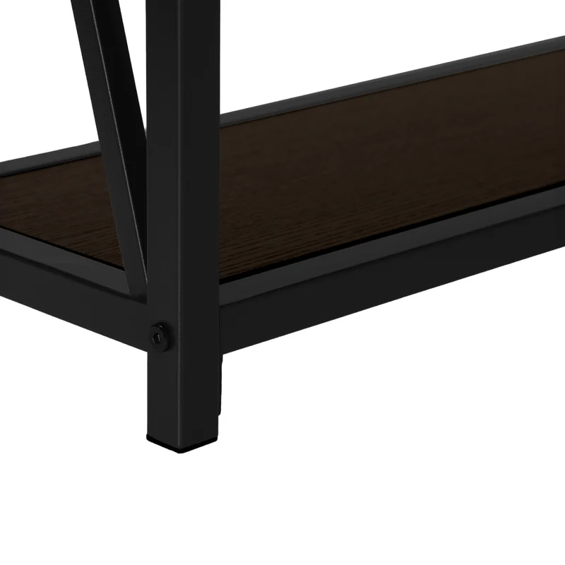 Table console en MDF/stratifié et métal noir - I 3572-3573-3574