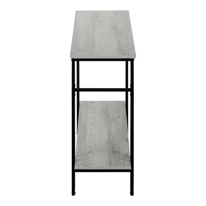 Table console en MDF/stratifié et métal noir - I 3576-3577