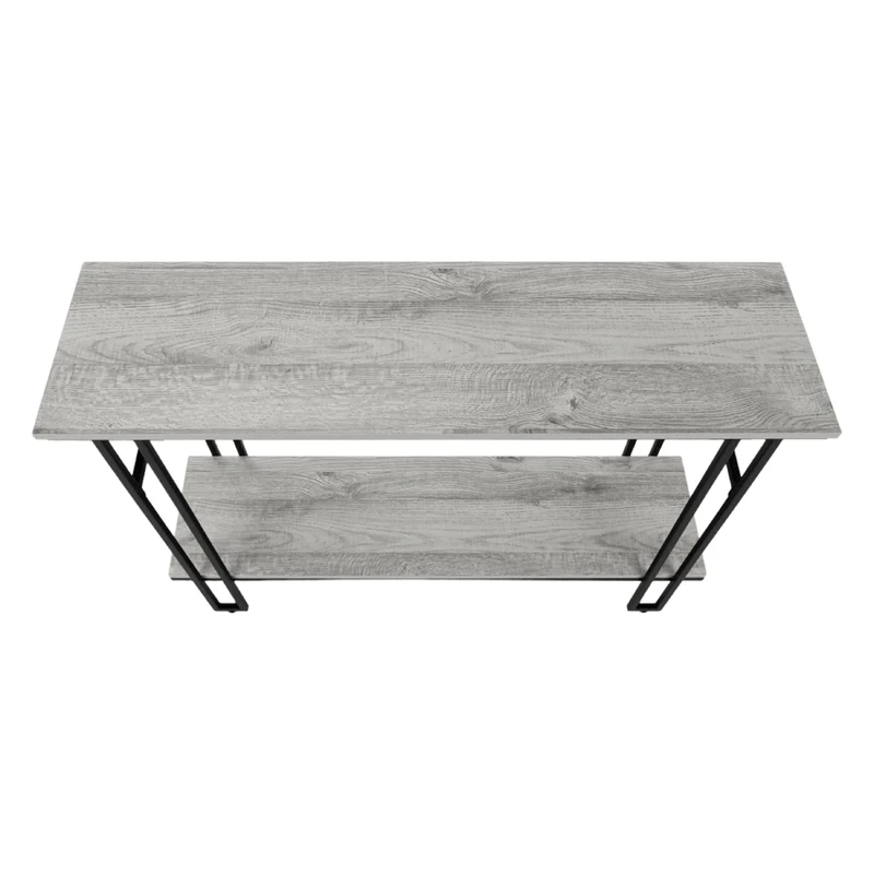 Table console en MDF/stratifié et métal noir - I 3576-3577