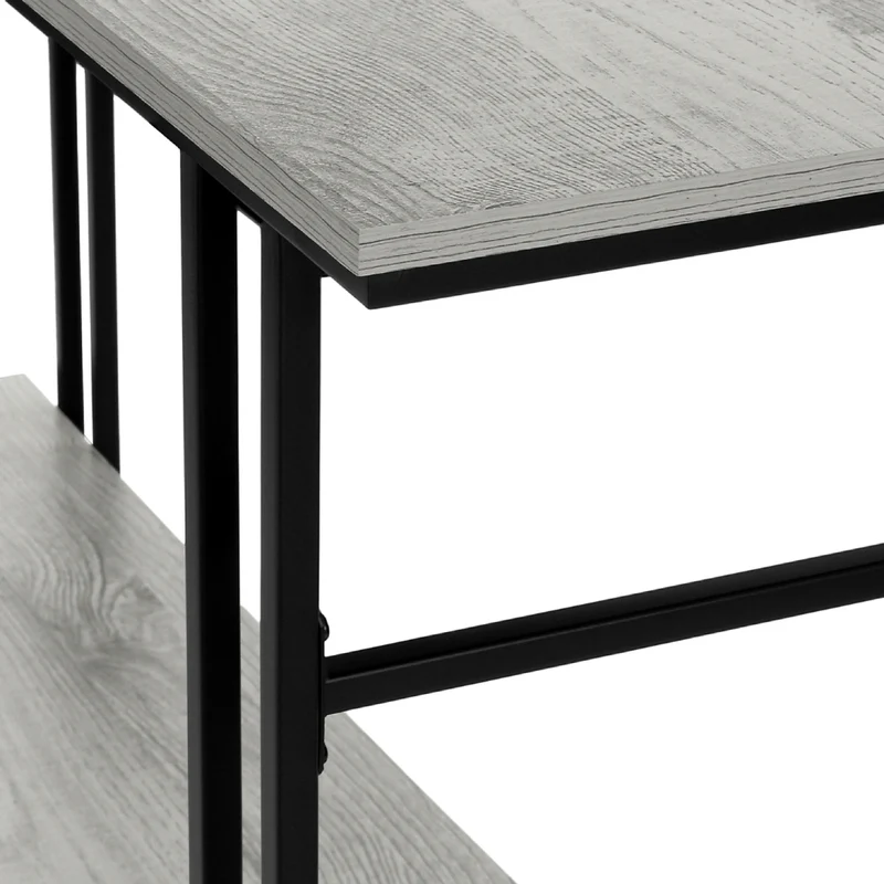 Table console en MDF/stratifié et métal noir - I 3576-3577
