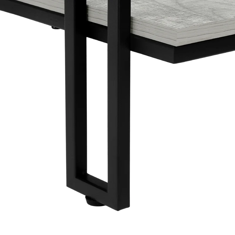 Table console en MDF/stratifié et métal noir - I 3576-3577