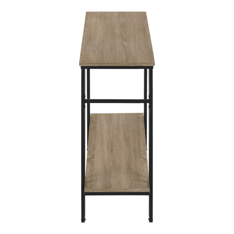 Table console en MDF/stratifié et métal noir - I 3576-3577