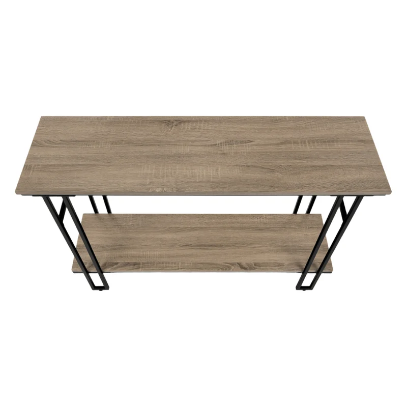 Table console en MDF/stratifié et métal noir - I 3576-3577
