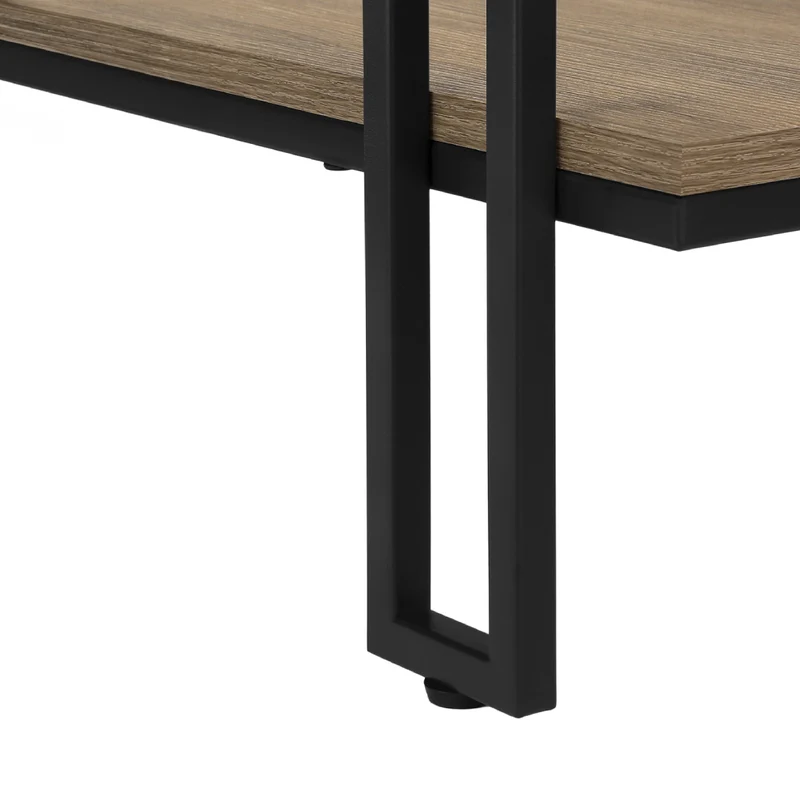 Table console en MDF/stratifié et métal noir - I 3576-3577