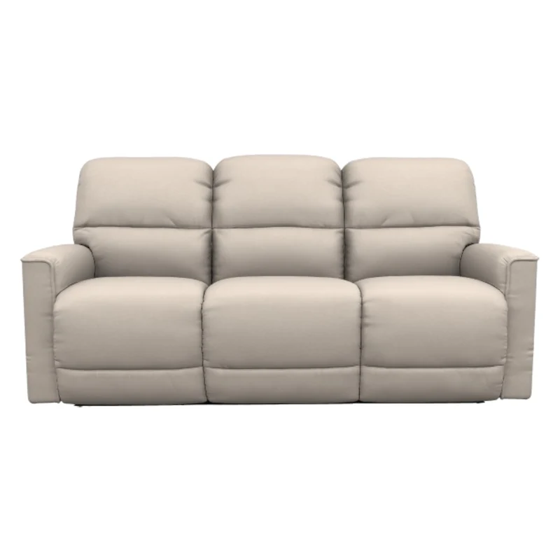 Sofa inclinable en cuir beige - Cade
