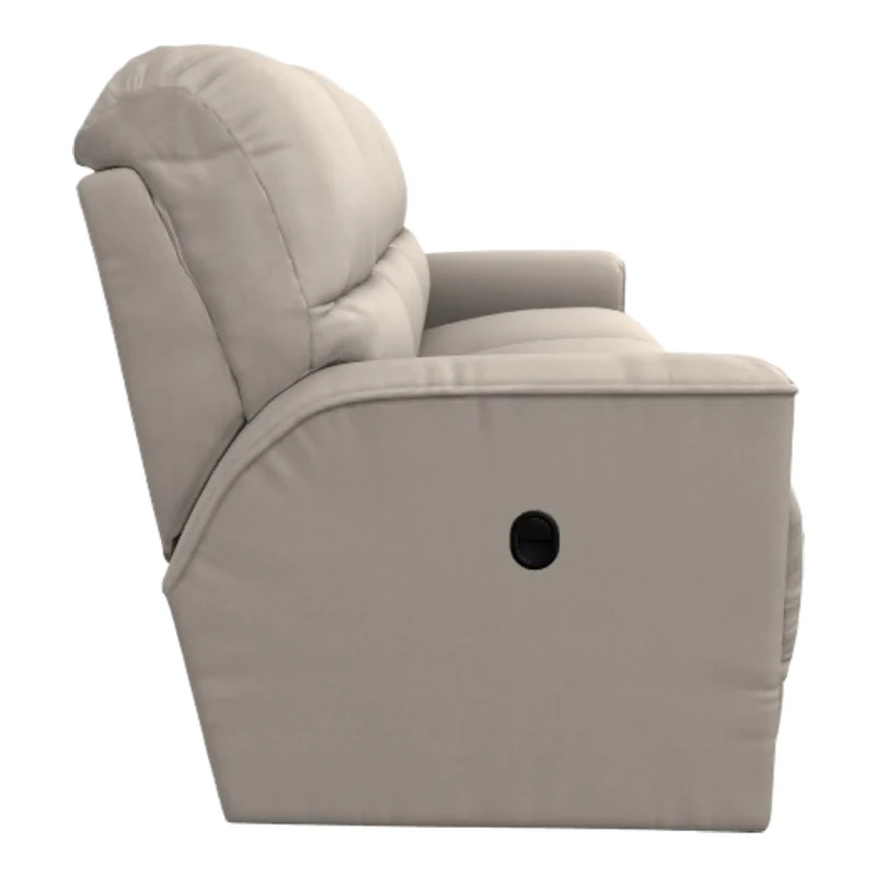 Sofa inclinable en cuir beige - Cade