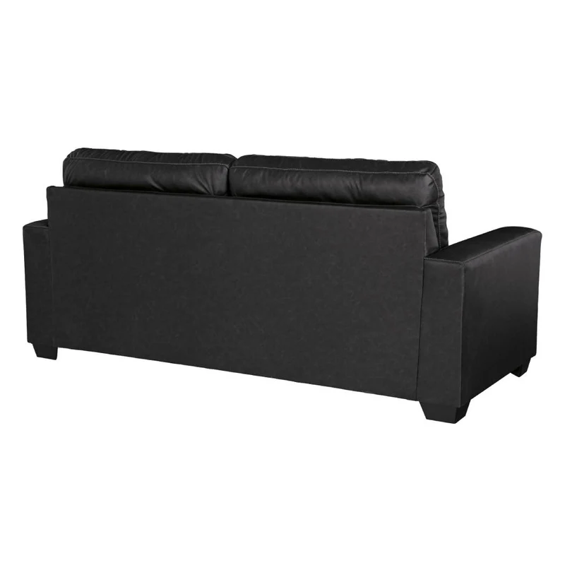 Sofa condo aspect cuir noir - Barlin Mills