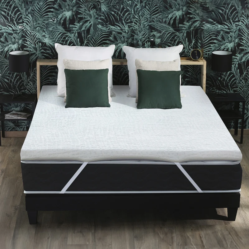 Surmatelas déhoussable mousse à mémoire de forme 5 cm