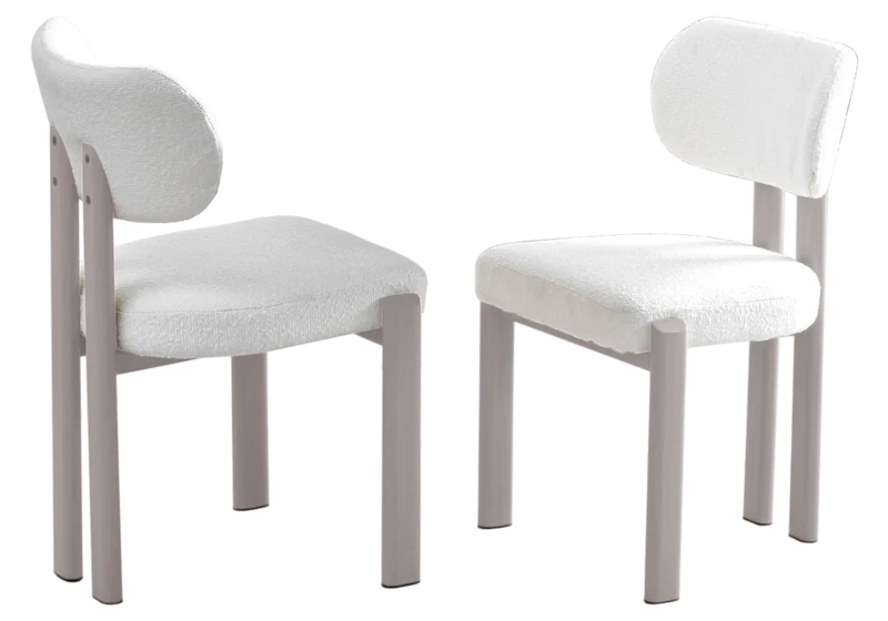 Ensemble table extensible travertin et 4 chaises - Inaya