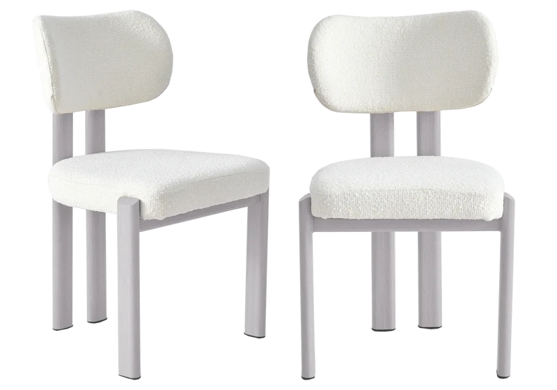 Ensemble table ovale travertin et chaises - Kara